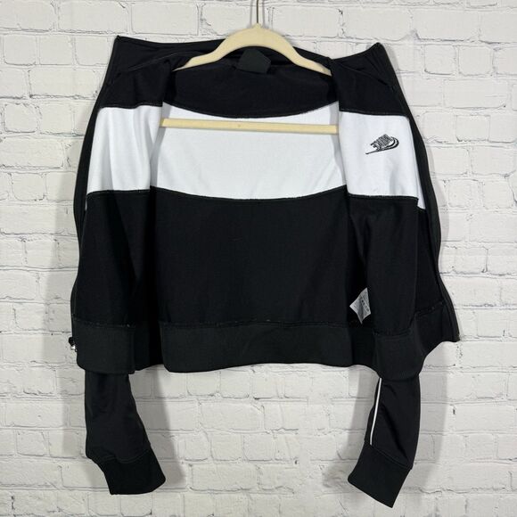 Nike Track Crop Jacket Women's Large Performance Logo Colorblock Running Walking - Picture 5 of 10